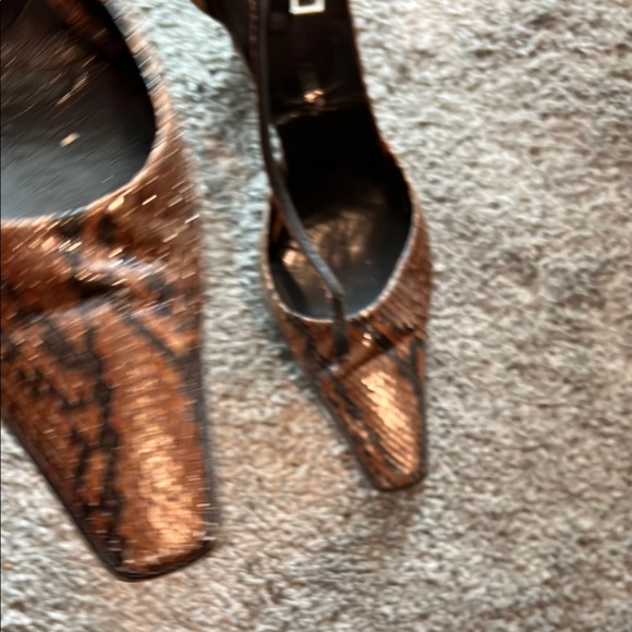 Giorgio Armani Brown Snakeskin Women Shoes - Picture 7 of 14